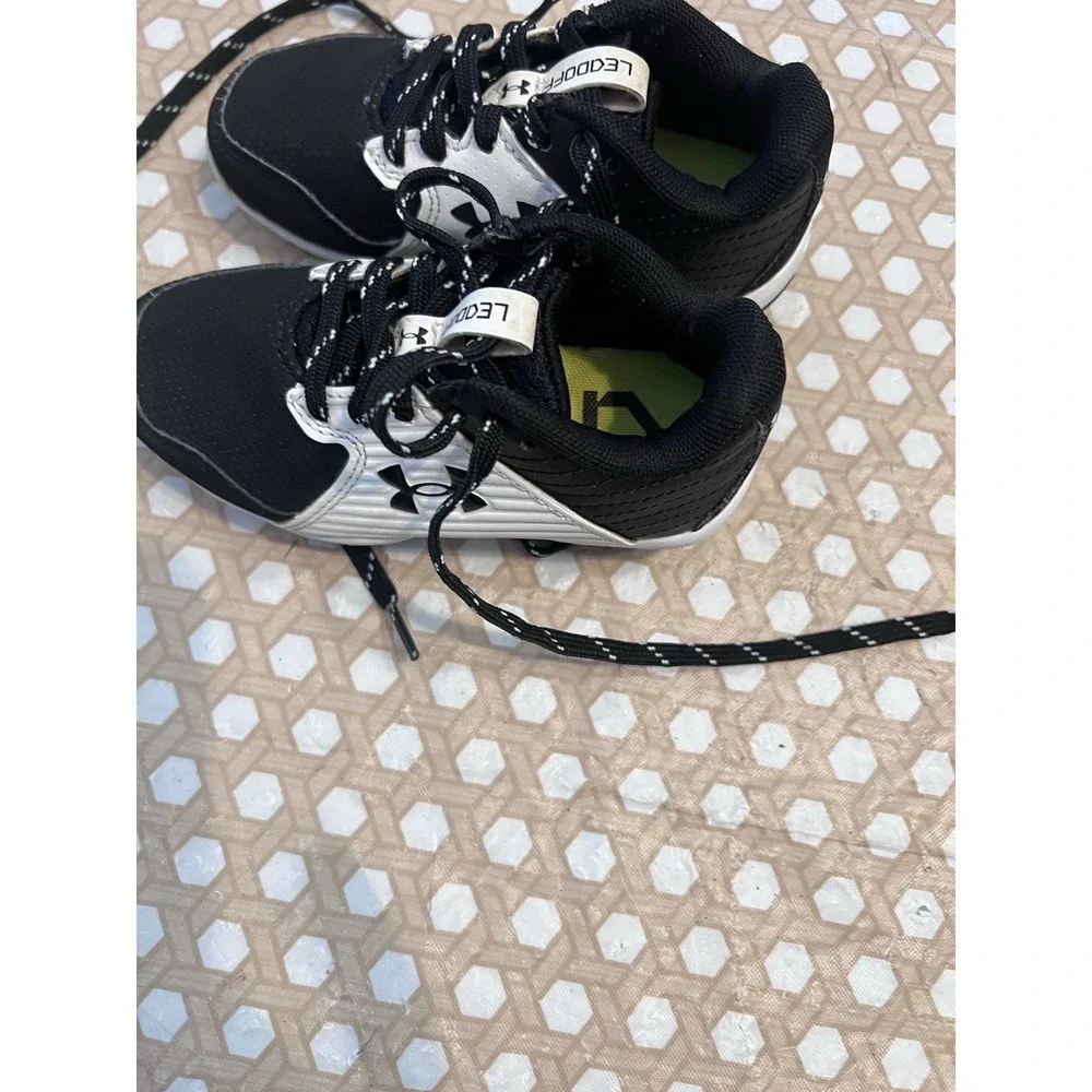 Under Armour Kids Black and White Athletic Sneakers